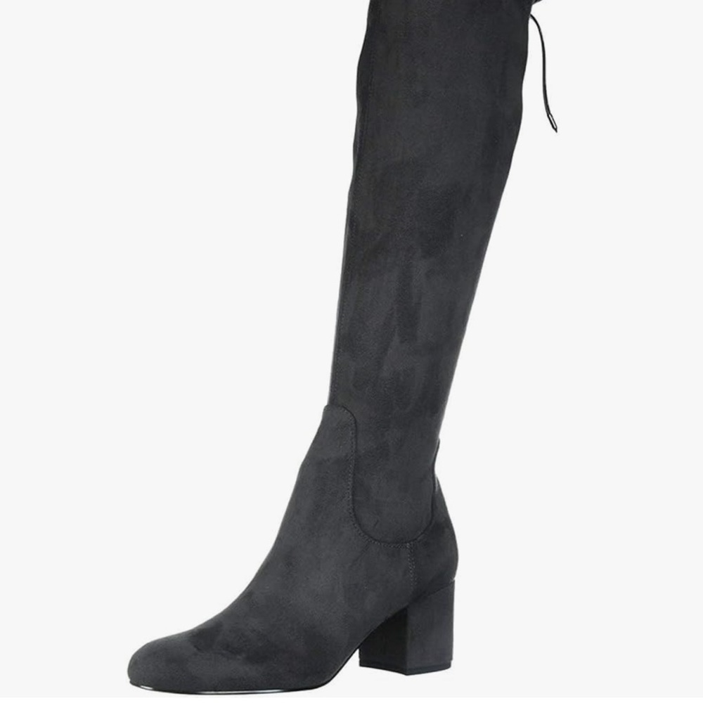 Sam Edelman Dark Gray Suede Boots